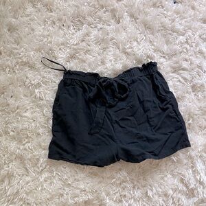 Black flowy shorts